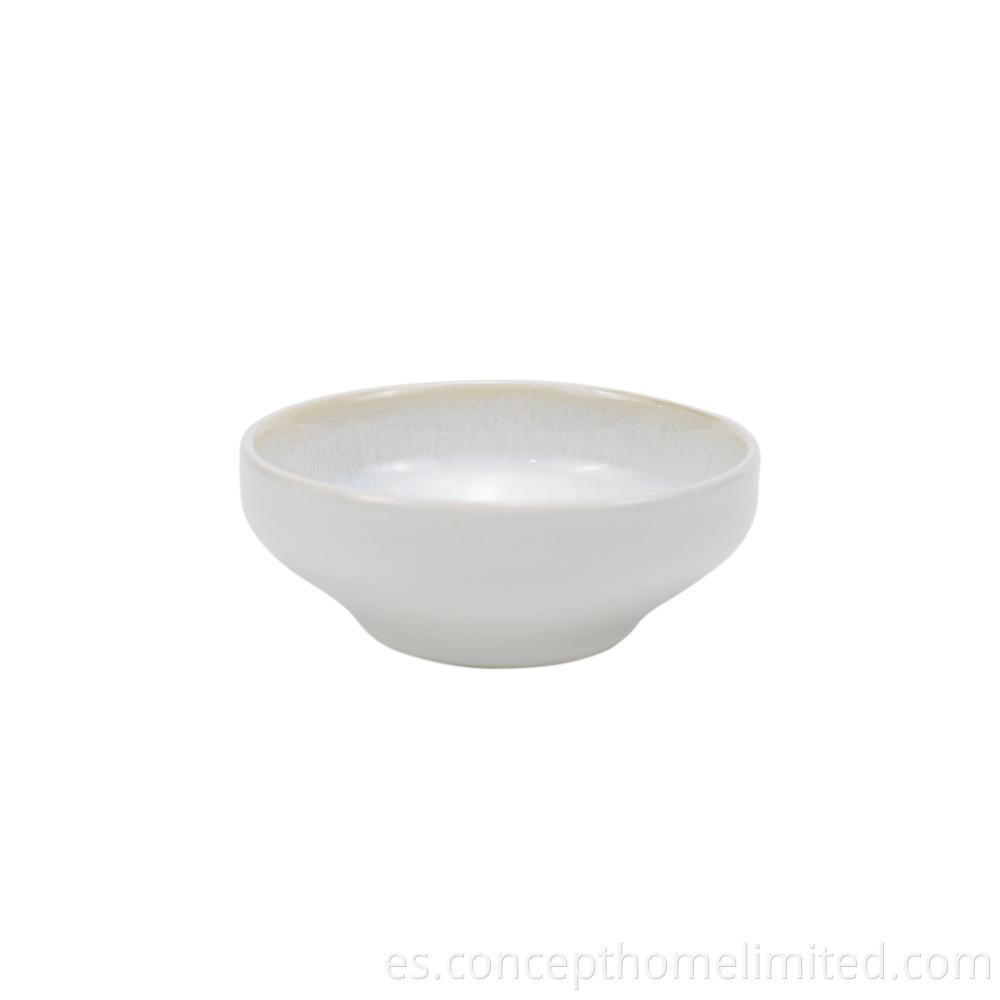 Reactive Glazed Stoneware Dinner Set In Creamy White Ch22067 G04 11
